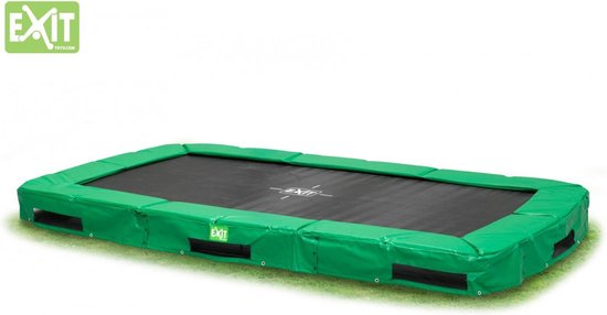 EXIT InTerra inground trampoline 244x427cm - groen | bol.com