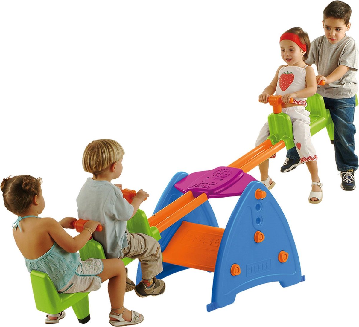 Feber Double See Saw Wip 360 graden draaibaar voor 4 kinderen