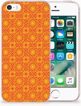 iPhone SE | 5S TPU Hoesje Design Batik Orange