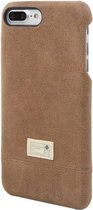 HEX - iPhone 8 Plus Hoesje - Harde Back Case Focus Brown Leather