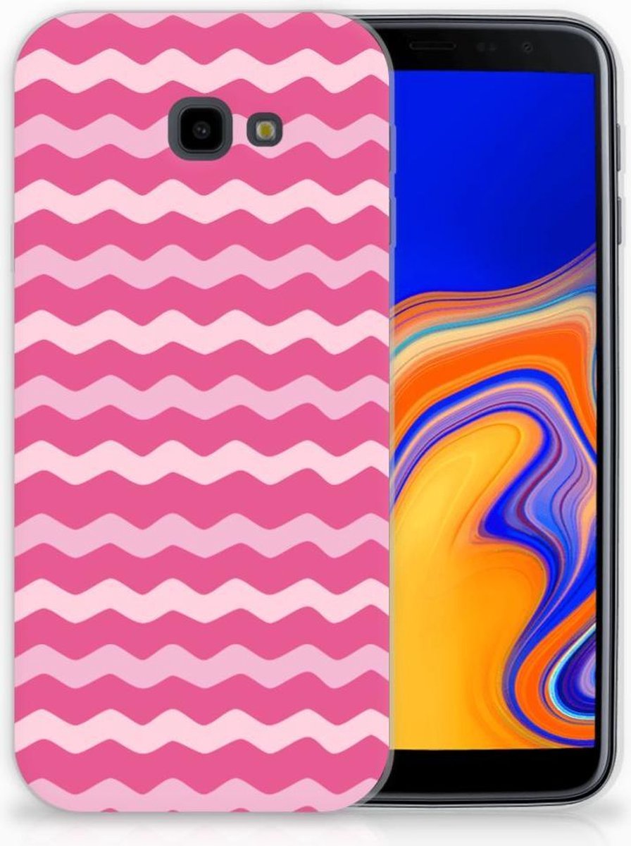 Samsung Galaxy J4 Plus (2018) TPU bumper Waves Pink