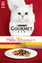 Gourmet Mon Petit Intense - kattenvoer natvoer - Duo Vlees - 24 x 50 gr