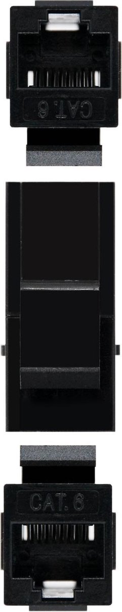 Adapter RJ45 NANOCABLE 10.21.0501 Cat.6 UTP Black