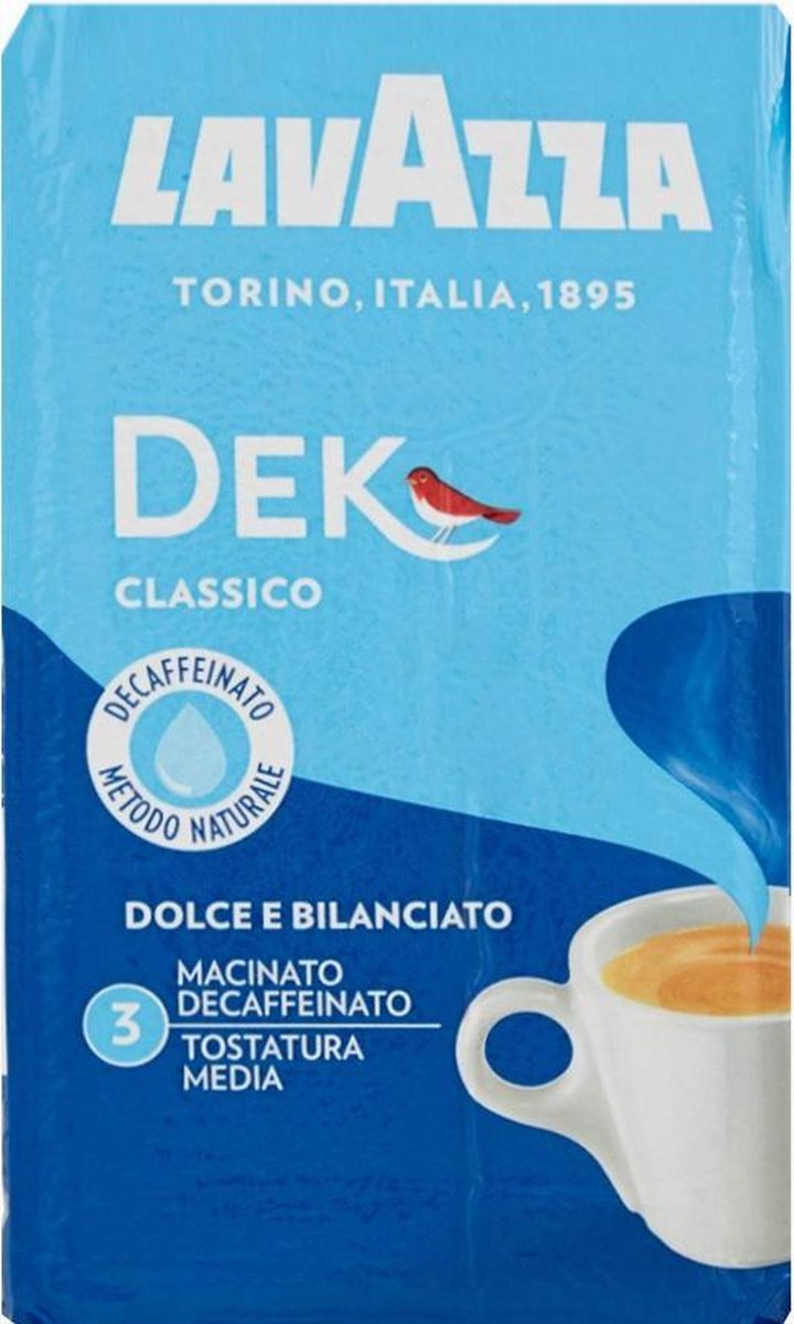 Goedkoopste Lavazza DEK Cafeïnevrij Gemalen koffie - 250 gram