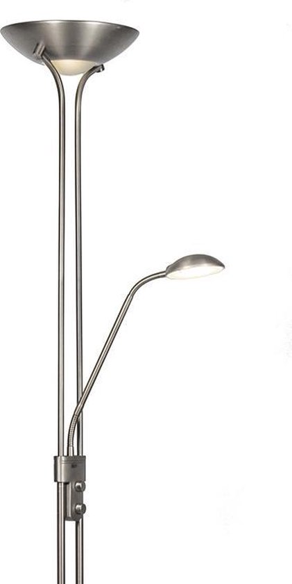 QAZQA diva - Moderne LED Dimbare Staande Uplighter | Vloerlamp | Staande  Lamp met... | bol.com