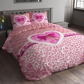 Sleeptime Love Key Pink Dekbedovertrek 135x200 + 1 kussensloop 60x70 - Roze