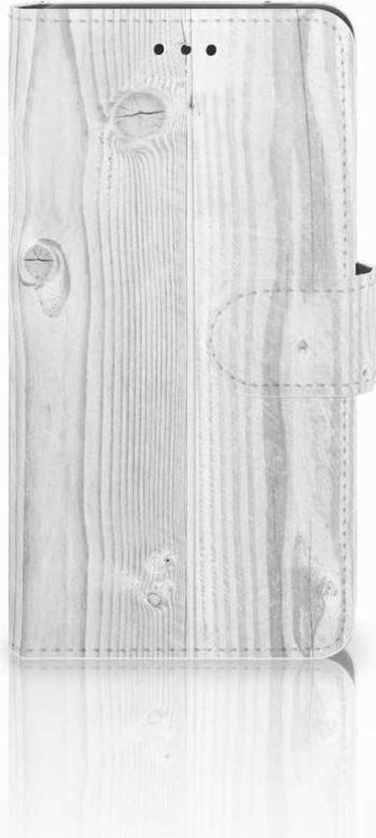 Nokia 7 Book Style Case White Wood