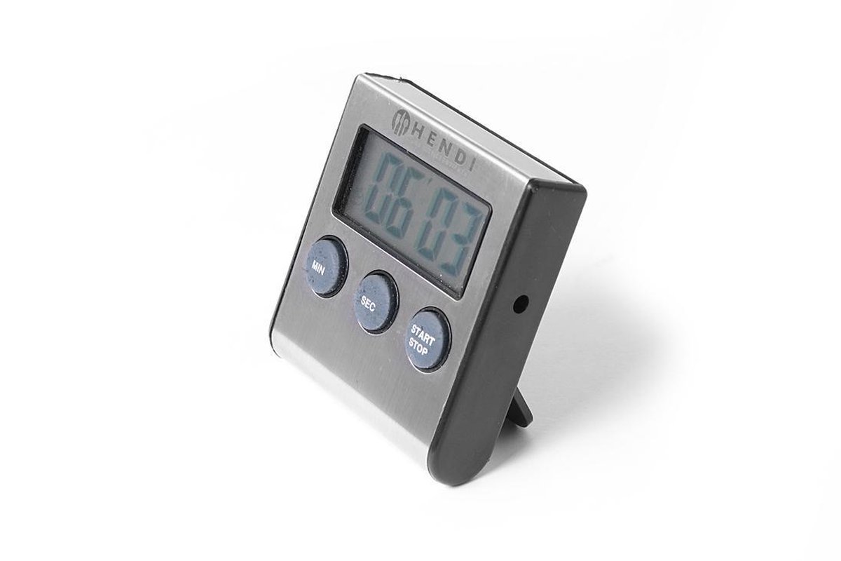 Timer, HENDI, Zwart, 82x20x(H)86mm Timer, HENDI, Zwart, 82x20x(H)86mm