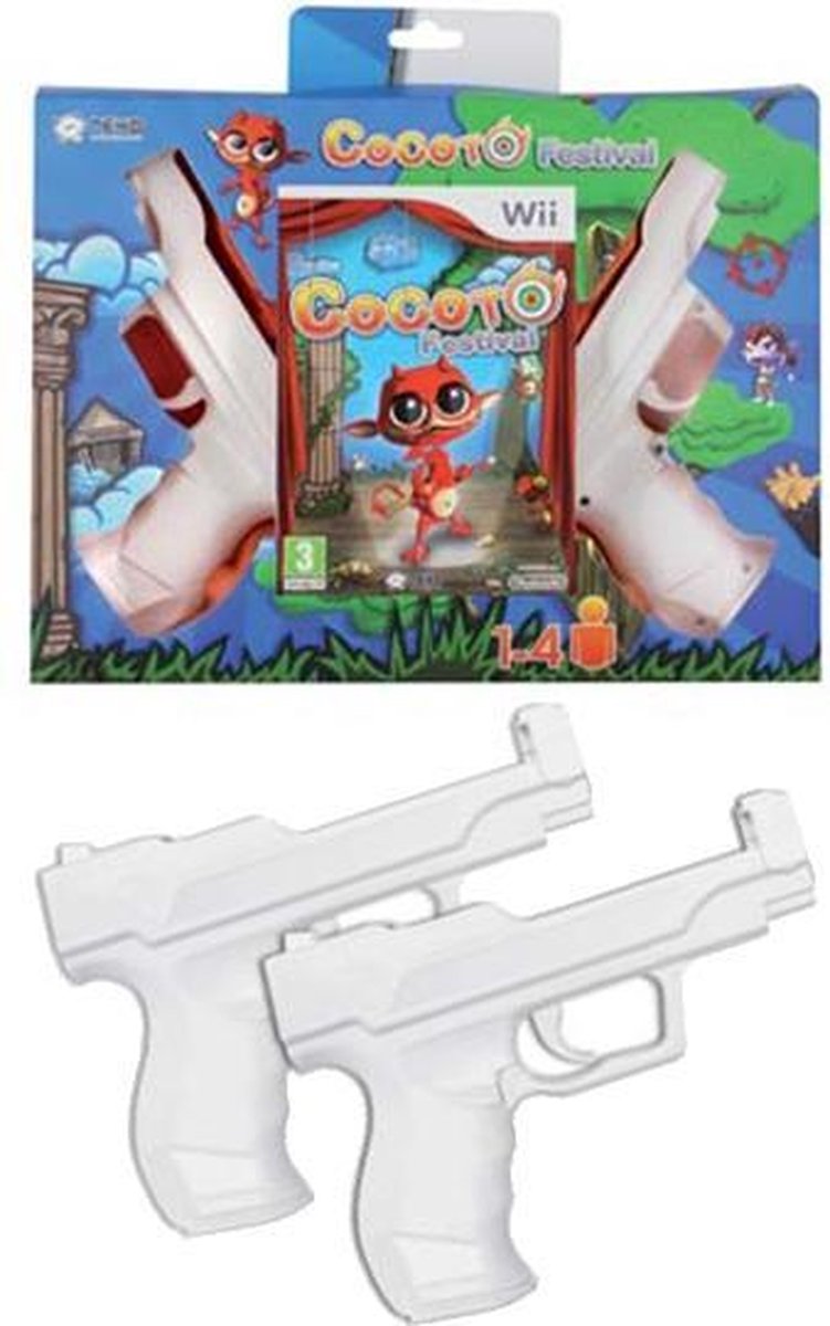 Cocoto, Festival + 2 Wii Guns (Bundel)  Wii