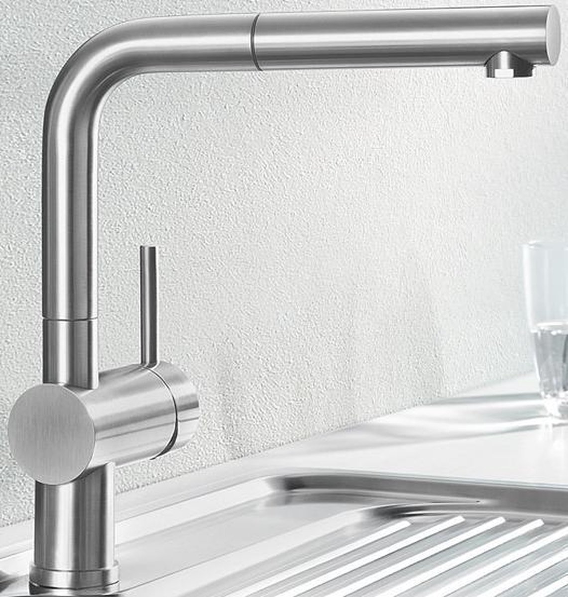 Keukenkraan Blanco Linus S 517184 Rvs geborsteld