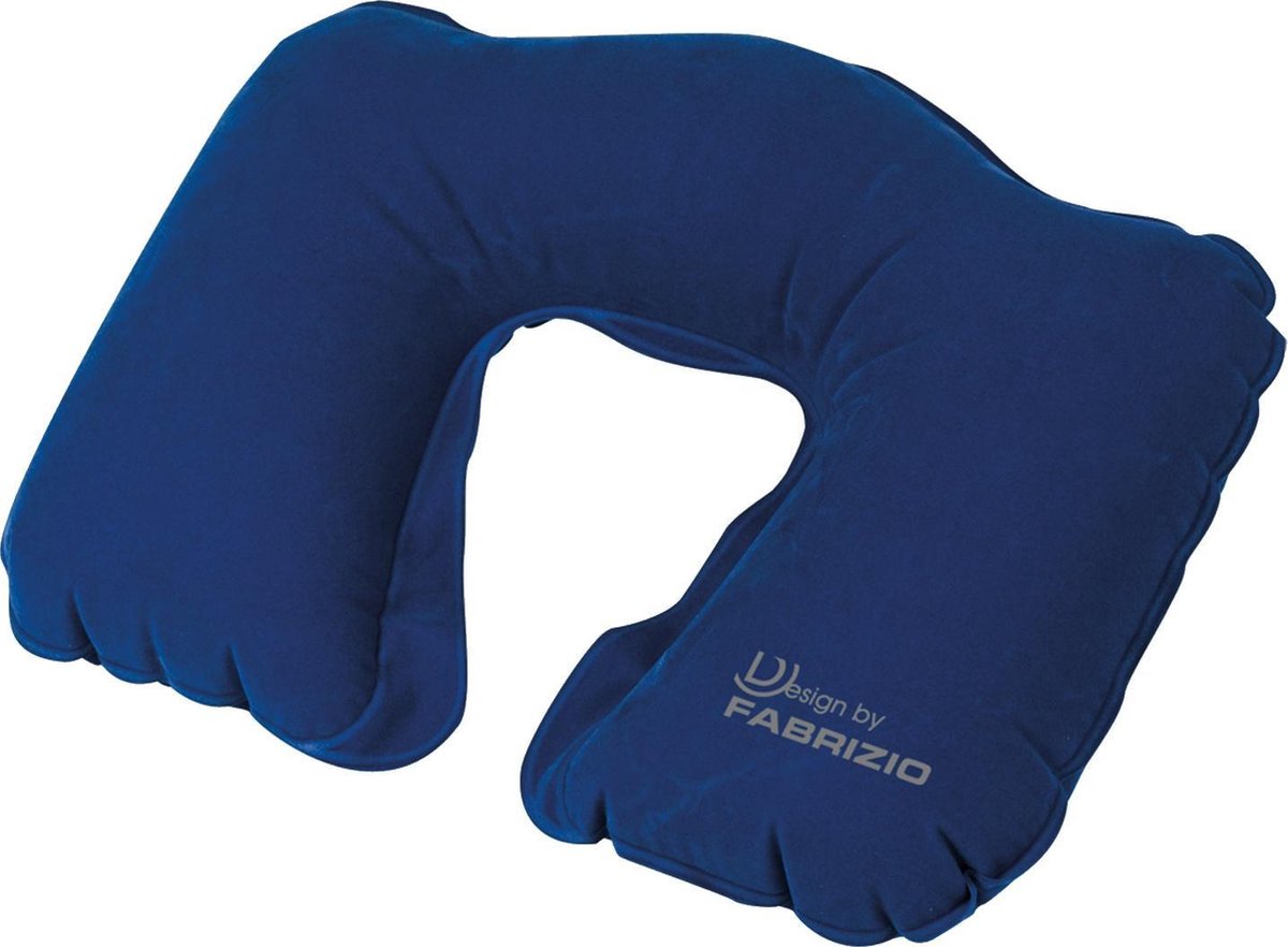 Fabrizio Opblaasbaar Nekkussen Blauw 43 X 27 X 10 Cm