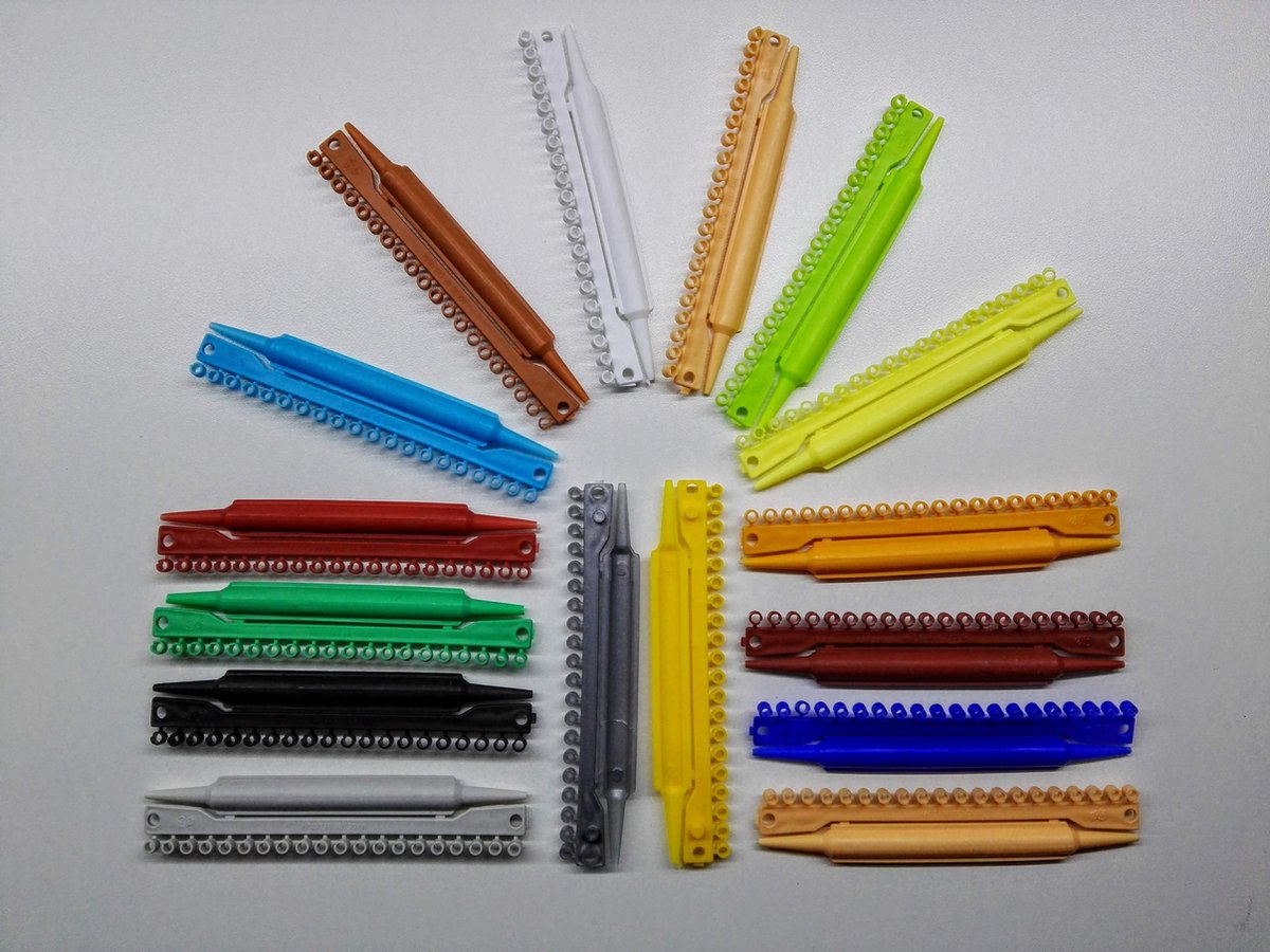 Kunststof vogelringen voor exoten 2.5 mm ( 5x20 stuks)