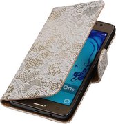 Samsung Galaxy On5 - Lace Wit Booktype Wallet Hoesje