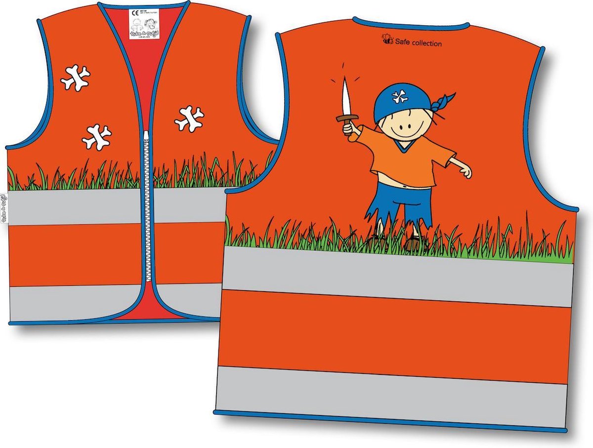 Rube & Rutje Veiligheidshesje Rube 6-9 jaar oranje