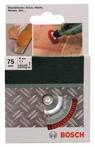 Bosch - Schijfborstels voor boormachines - nylondraad met korund schuurmiddel K80, 75 mm 75 mm, 1 mm, 4500 o.p.m.