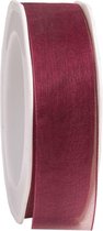 Bordeaux Organza lint – 3 mm × 50 m – Organza