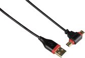 Hama 00054516 USB-kabel 0,75 m USB 2.0 USB A Micro-USB B/Mini-USB B Zwart, Rood
