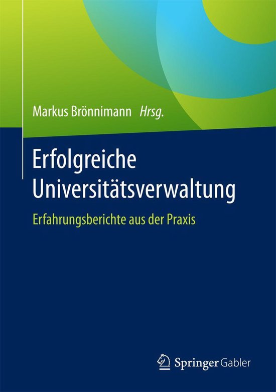 Erfolgreiche Universitätsverwaltung - cover