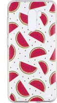 Shop4 - Xiaomi Pocophone F1 Hoesje - Zachte Back Case Watermeloenen Transparant