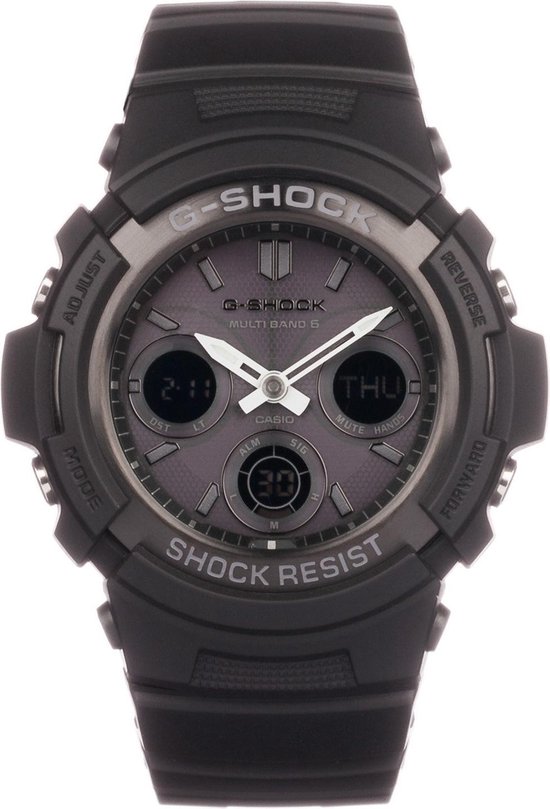 Casio G Shock AWG M100B 1AER Herenhorloge 46 mm Zwart bol