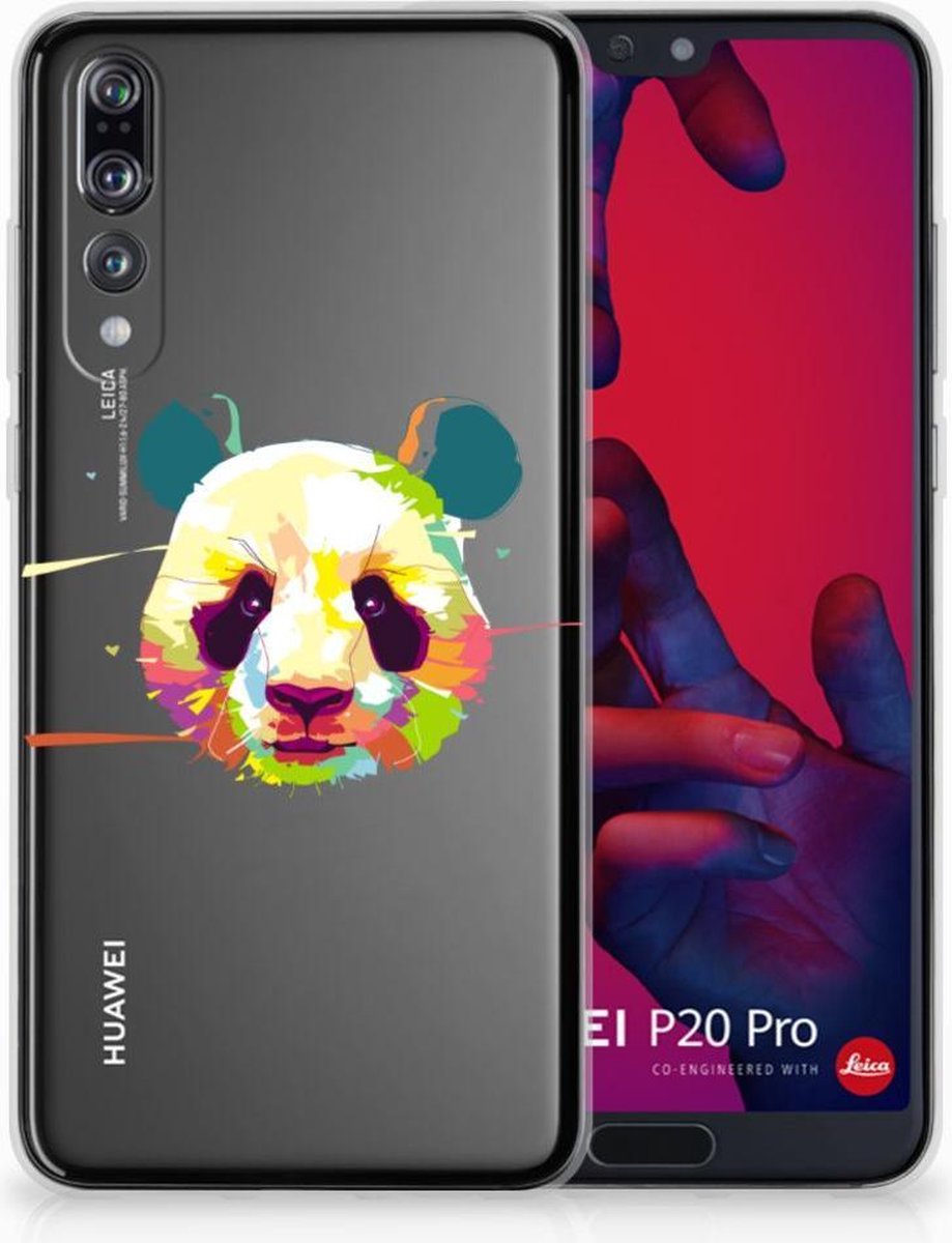 Huawei P20 Pro Telefoonhoesje met Naam Panda Color