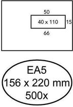 Vensterenvelop EA5 Hermes VR Gegomd Wit