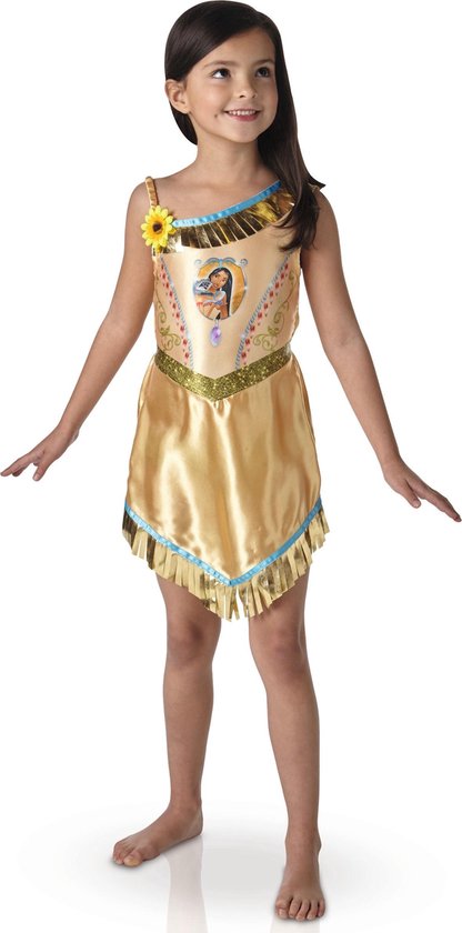 Pocahontas™ jurk voor meisjes - Verkleedkleding - Maat 122/128 -  Carnavalskleding | bol.com