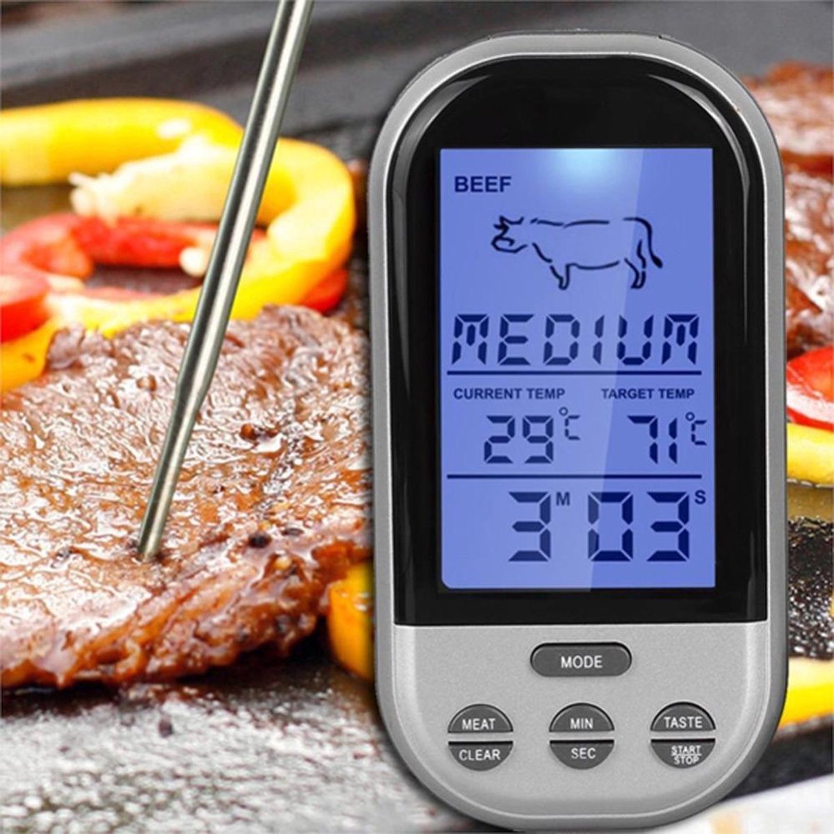 bol.com | RGC Kitchen Digitale Thermometer - BBQ of oven thermometer -  digitaal