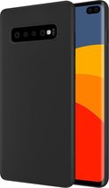 Epicmobile - Samsung Galaxy S10e (Lite) Zwarte silicone hoesje – matte coating - Soft TPU silicone - zwart