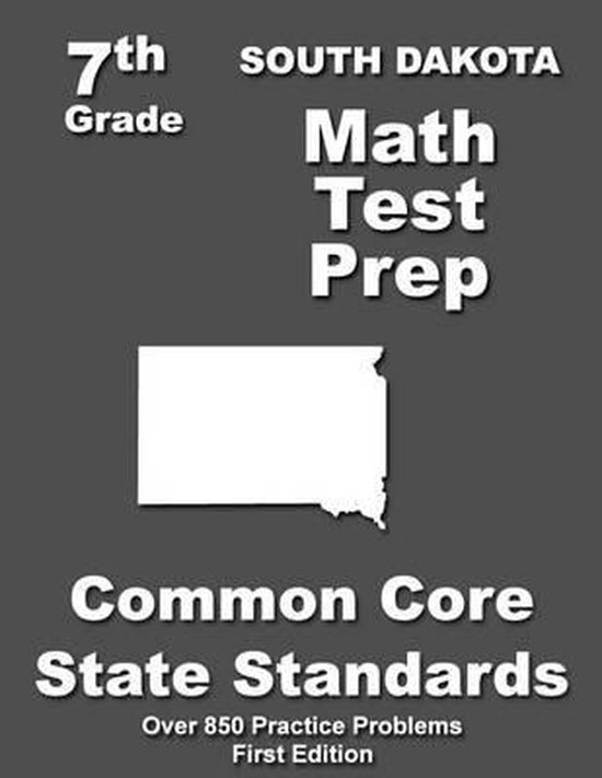 South Dakota 7th Grade Math Test Prep - cover