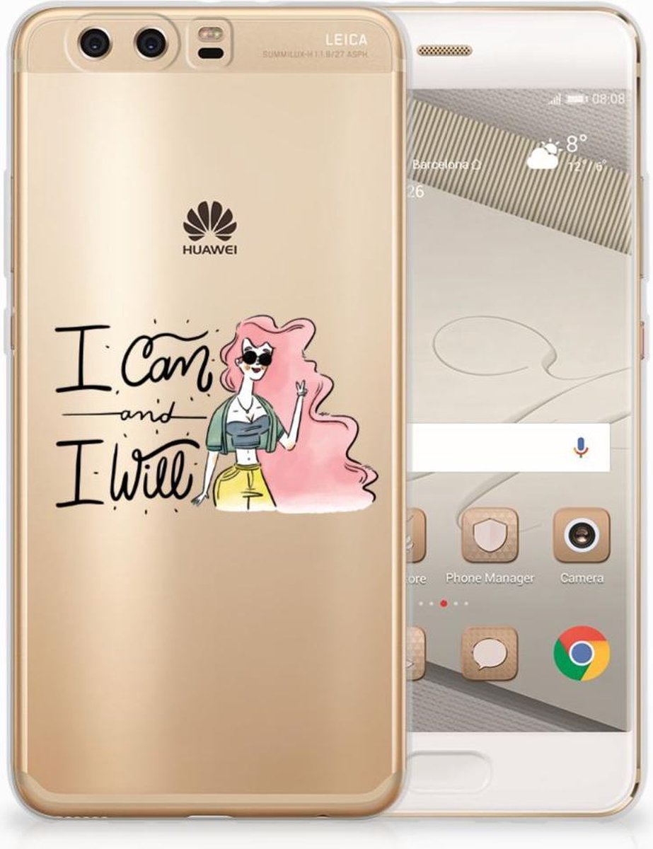 Huawei P10 Plus Telefoonhoesje met Naam i Can