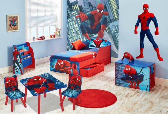 Spiderman - Bureau met Krukje - Blauw | bol