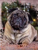 Cute Pug Dog Composition Notebook, Graph Paper