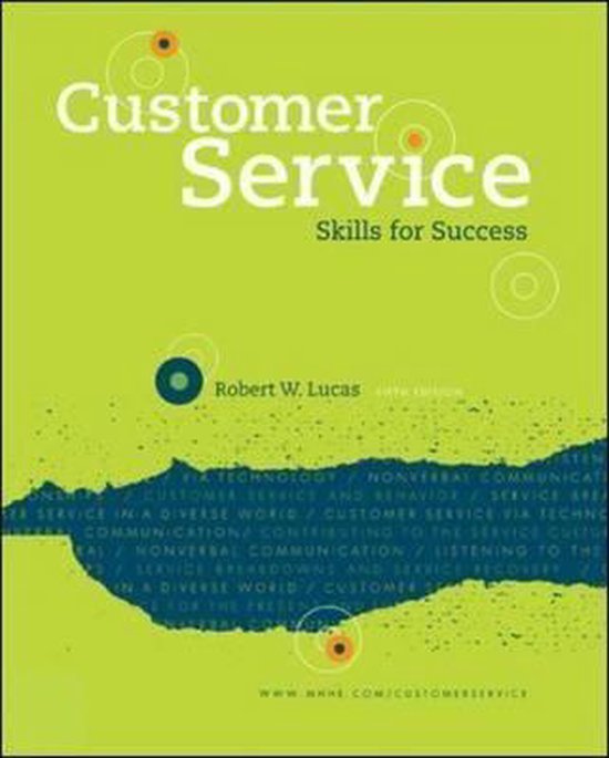 Customer Service Skills For Success 7th Edition Ebook Customer Service Skills for Success, Robert Lucas | 9780071315920