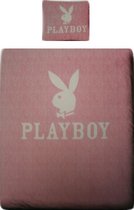 Playboy Jeans Dekbedovertrek - Eenpersoons - 140x200/220 cm - Roze