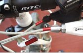 Aluminium kabel einde end caps - Rood - 10stuks - voor buitenkabel van fiets, mountainbike, racefiets