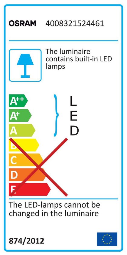 Osram Luminestra LED plafond-/wandarmatuur - 8W | bol.com