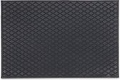 relaxdays deurmat rubber - mat 60x40 - rechthoekige schooonloopmat - antislip - voetmat