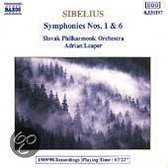 Sibelius: Symphonies nos 1 & 6 / Leaper, Slovak PO