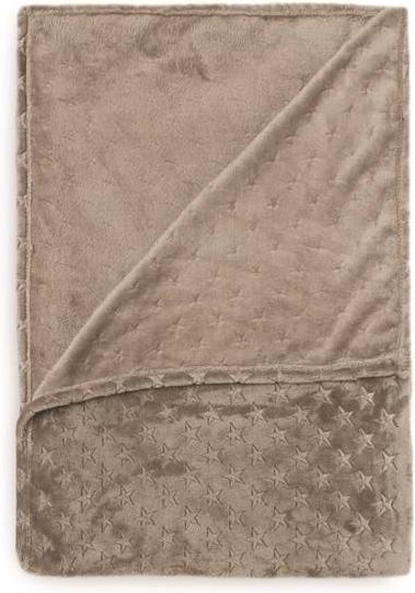 Heckett & Lane Zain - Fleece plaid - 150x200 cm - Fleece polyester - Antraciet