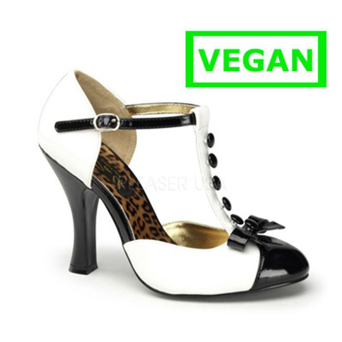 Smitten-10 white suede/patent - (EU 39 = US 9) - Pin Up Couture