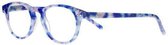 Icon Eyewear KCE802 Goldline Leesbril +2.00 - Blauw gemêleerd - Acetaat