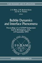 Bubble Dynamics and Interface Phenomena