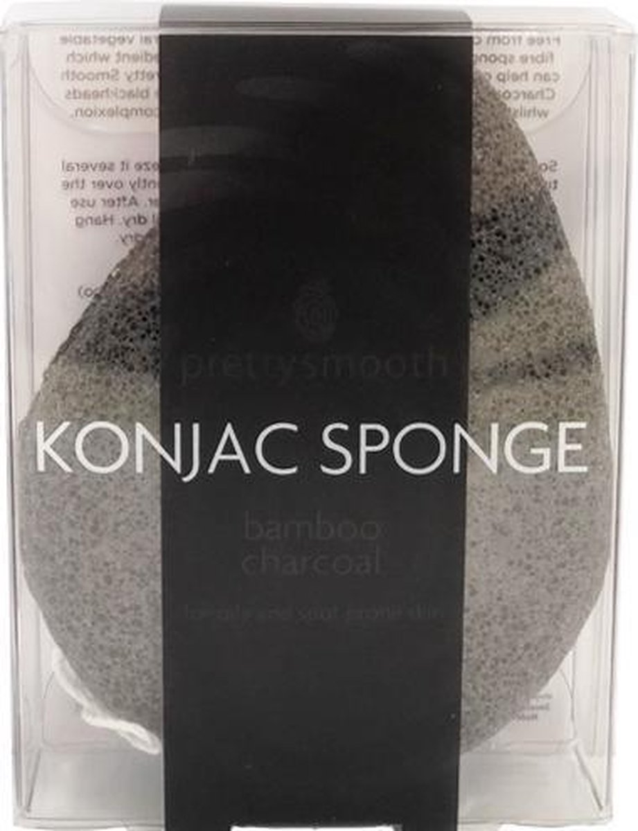 Goedkoopste Skin Academy Bamboo Charcoal Konjac Sponge - Tear Drop