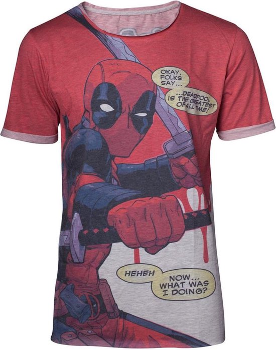 Deadpool - All Over Men s T-shirt With Roll-Up Sleeves - S