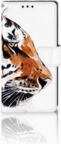 Sony Xperia XA1 Uniek Boekhoesje Watercolor Tiger