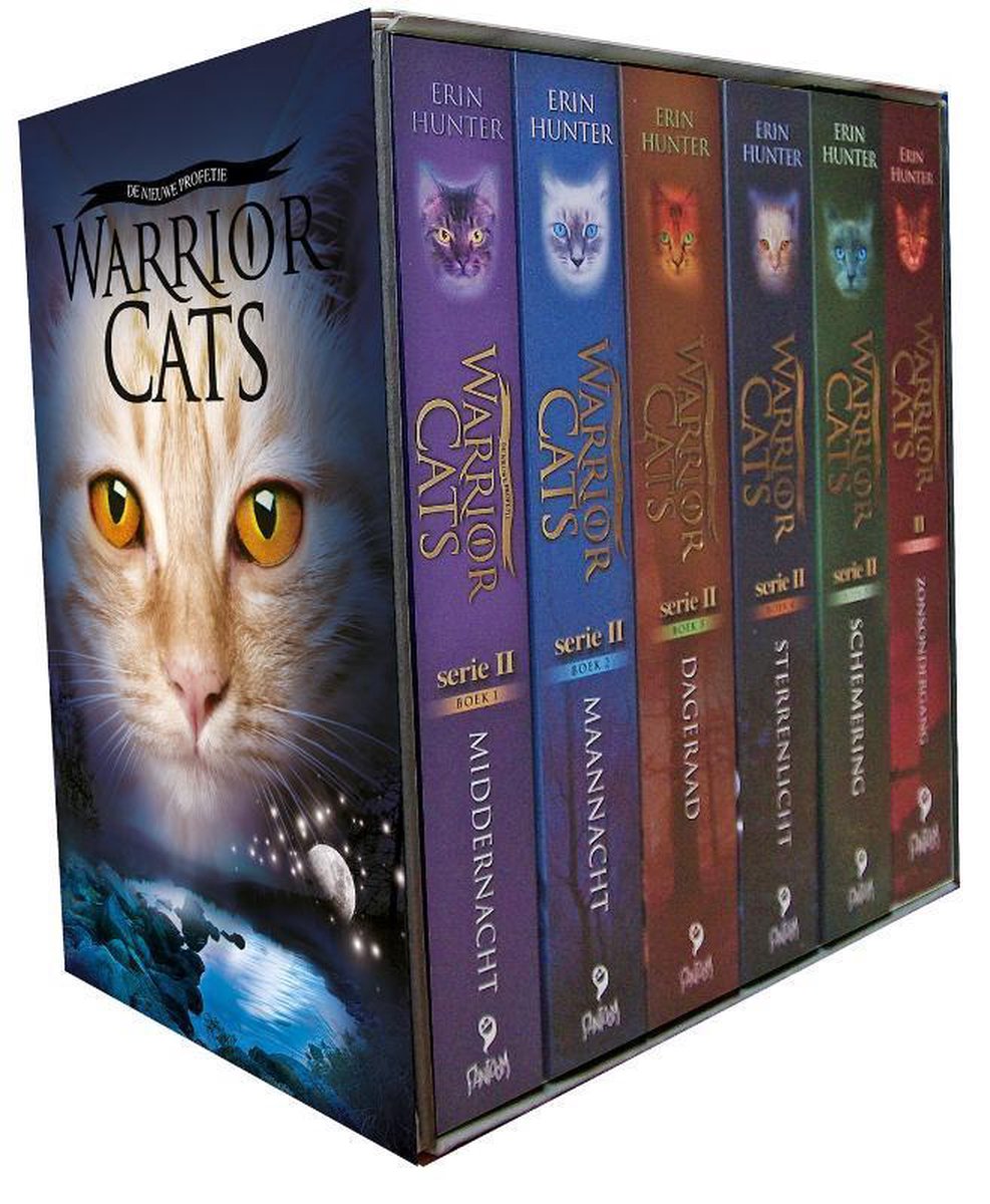 Bol Warrior Cats Pakket Serie II 6 Delen In Paperback Erin 