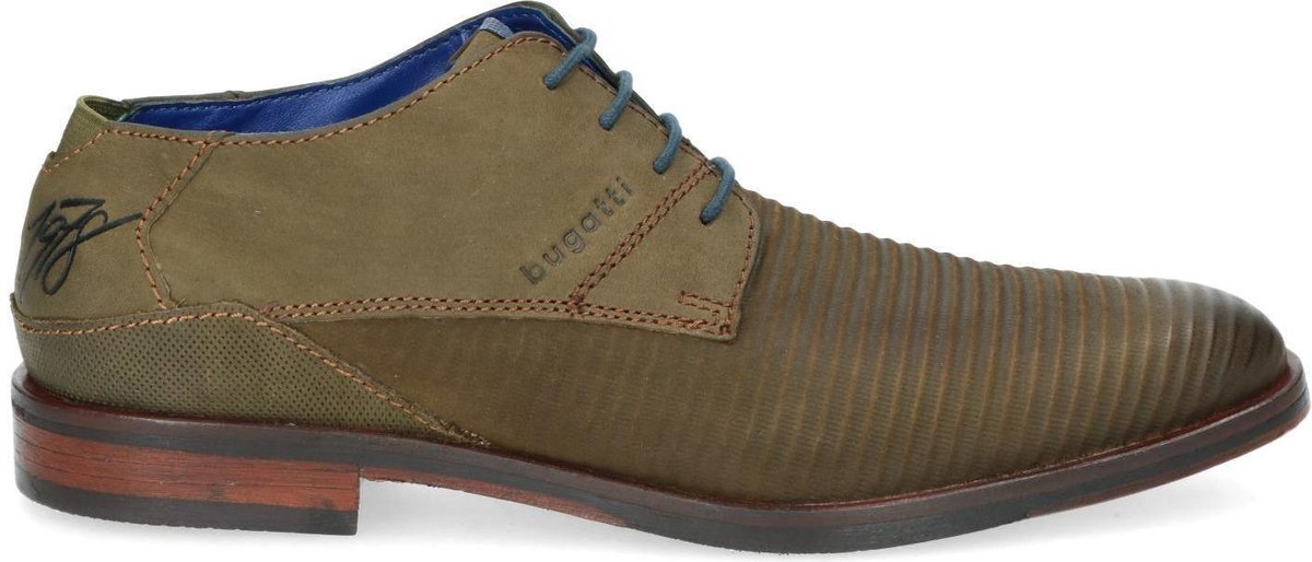 Bugatti Heren Veterschoenen - Groen - Maat 42 | bol.com