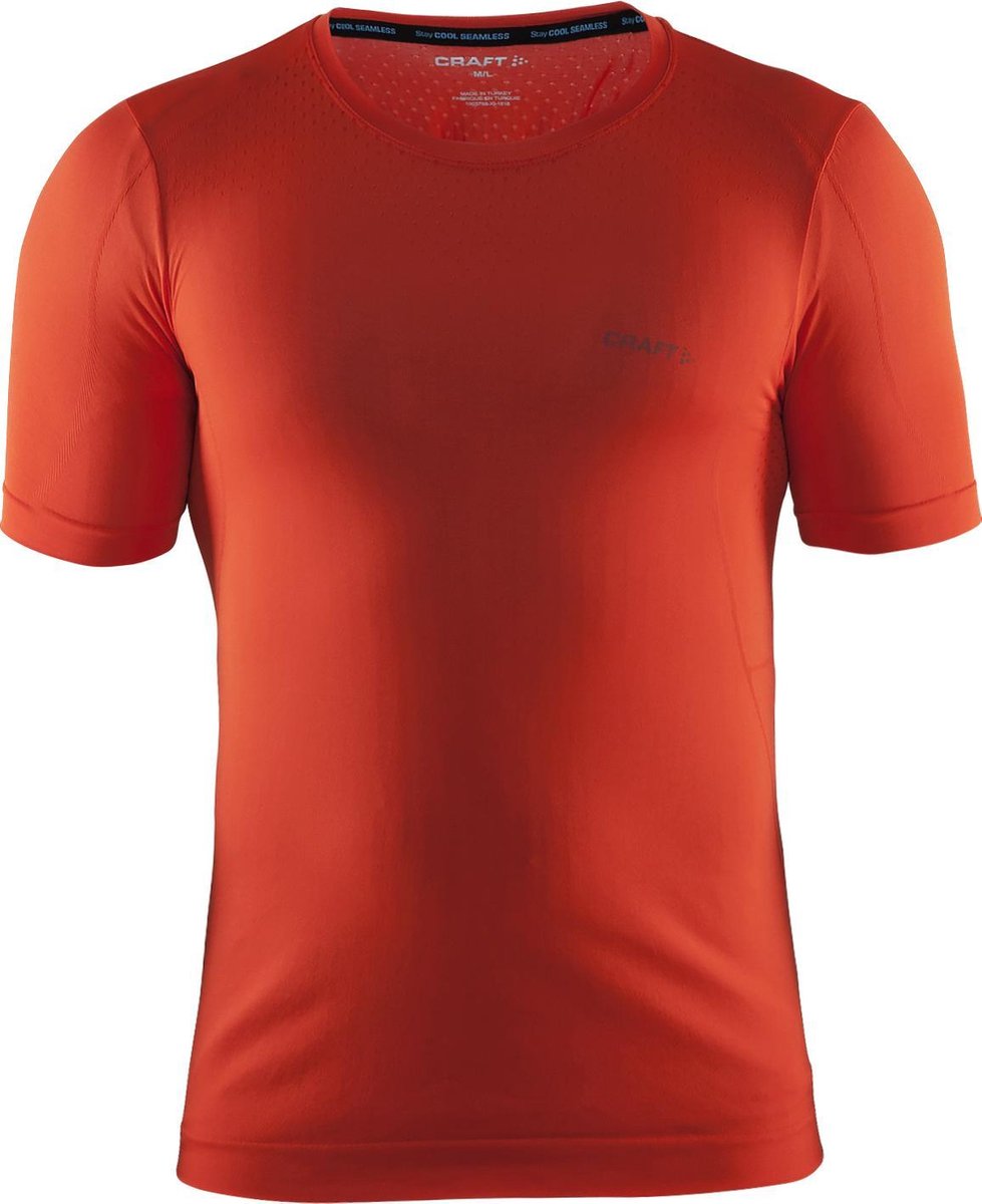 Aannemelijk Roest Perforatie Craft Cool Seamless Sport T-shirt Heren Sportshirt - Mannen - rood | bol.com