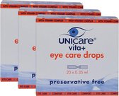 Unicare Vita+ Eye care drops oogdruppels - 3 x 20 ampullen - Voordeelverpakking